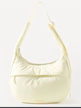 Athleta Cream Puffer Shoulder Bag